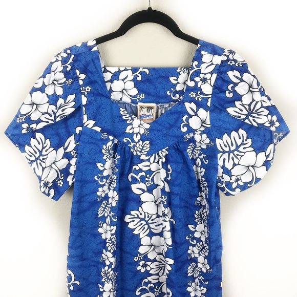 Vintage Hawaiian Togs Floral Hawaiian Midi Dress - Picture 2 of 9